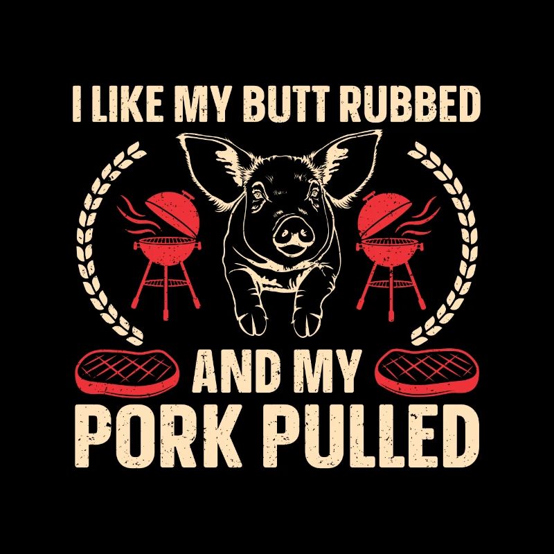 BBQ Pulled Pork Schwein Grill