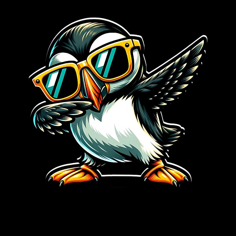 Dabbing Puffin Papageientaucher