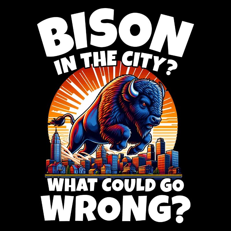 Büffel Stadt Bison