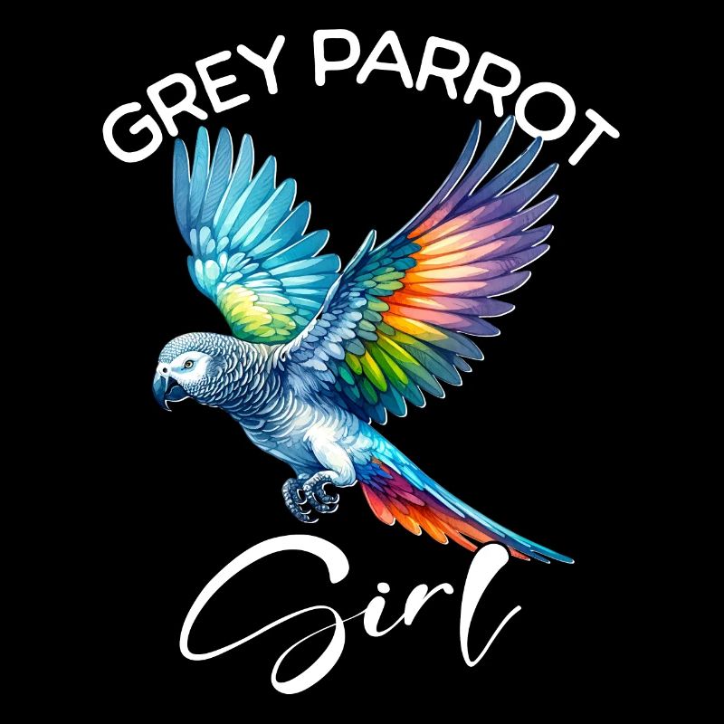 Grey Parrot Mädchen Graupapagei