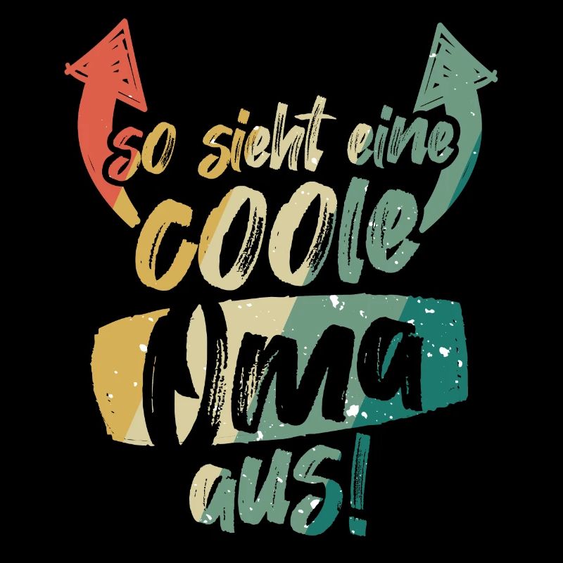 So sieht eine coole Oma aus Großmutter Vintage