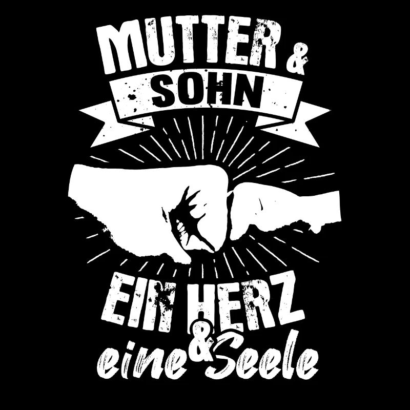 Mutter & Sohn Herz und Seele Muttertag Vintage