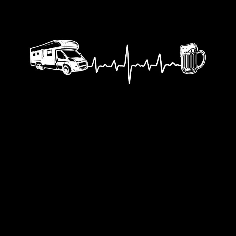 Camping Beer Heartbeat Motorhome ECG Frequency