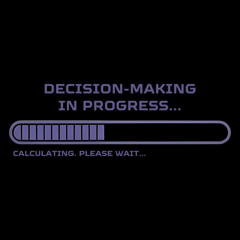 Funny loading bar design for the undecided