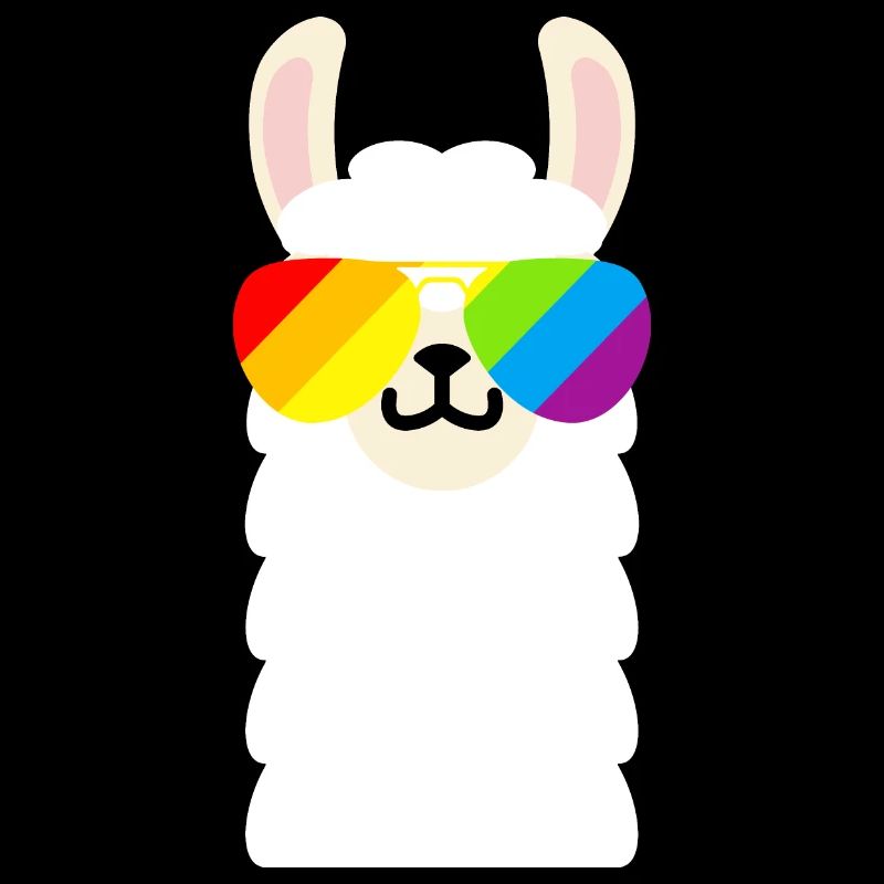 Rainbow Sunglasses Llama