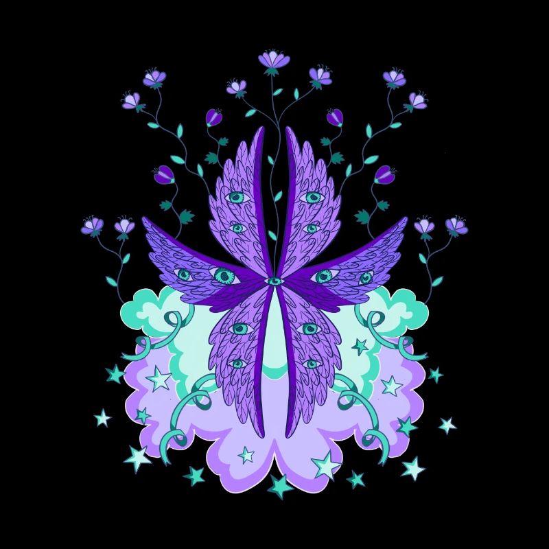 biblically accurate angel seraph seraphim purple