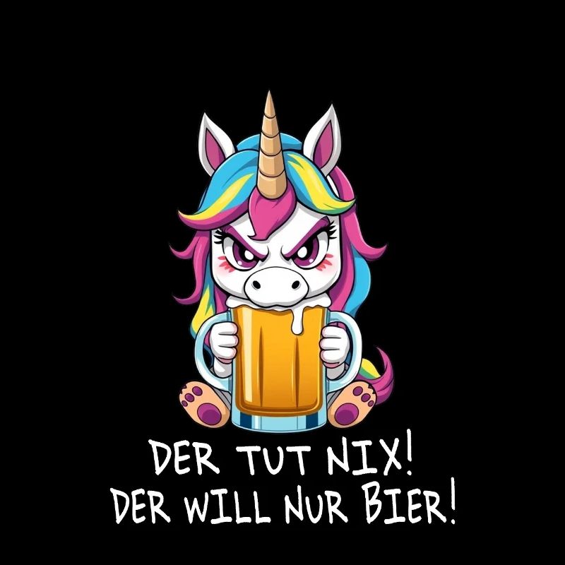 Einhorn - Der tut nix der will nur Bier trinken