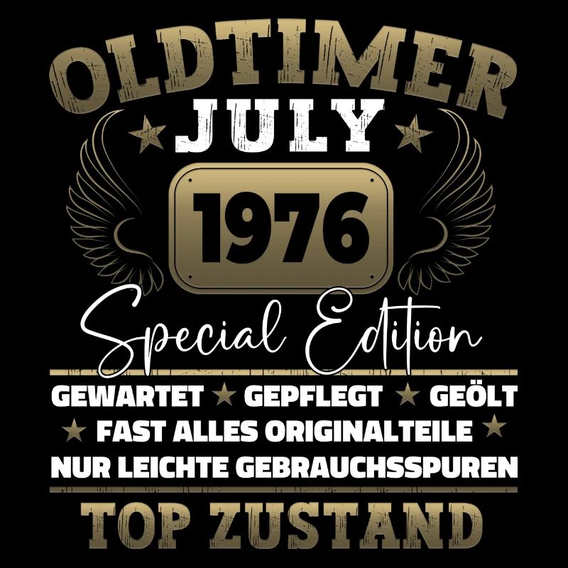 Oldtimer Juli 1976 46. Geburtstag Geschenk Herren