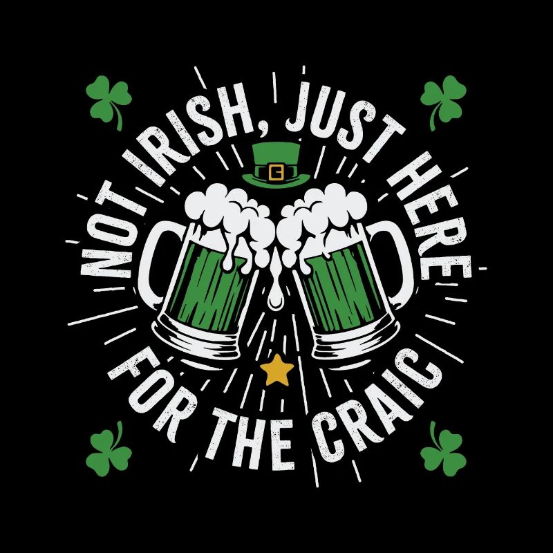 Pas irlandais, juste là pour le craic