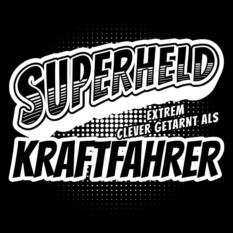 Superheld, clever getarnt als Kraftfahrer
