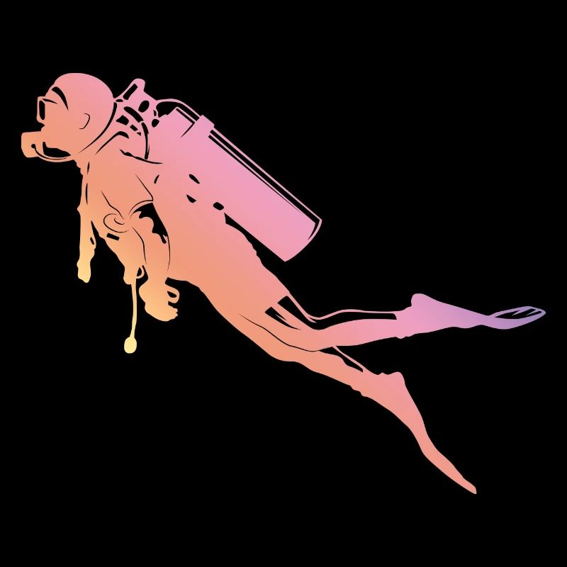 Silhouette de plongée