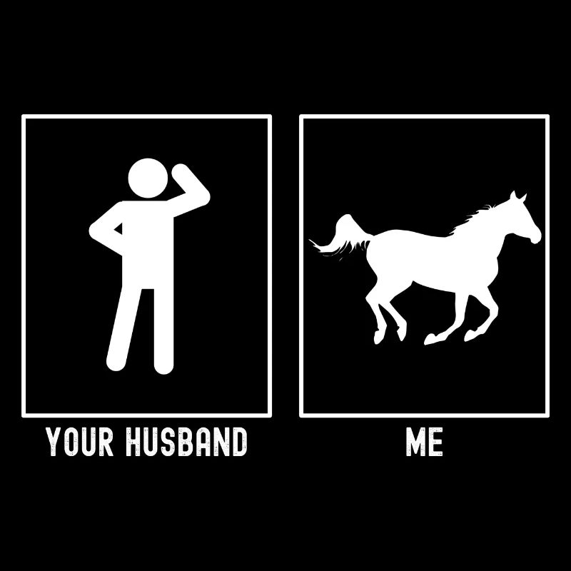 Ihr Ehemann - Ich - Pferd im Galopp