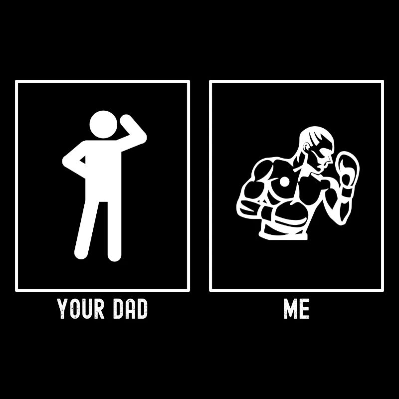 Ton père - Moi - Moquerie de boxe