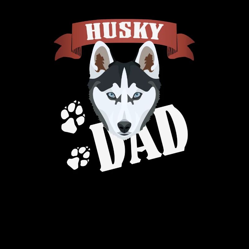 Papa husky, papa chien