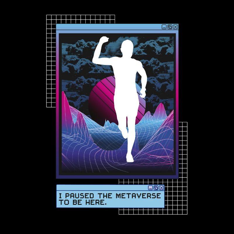 Vaporwave Metaverse Marathon, Trailrunning