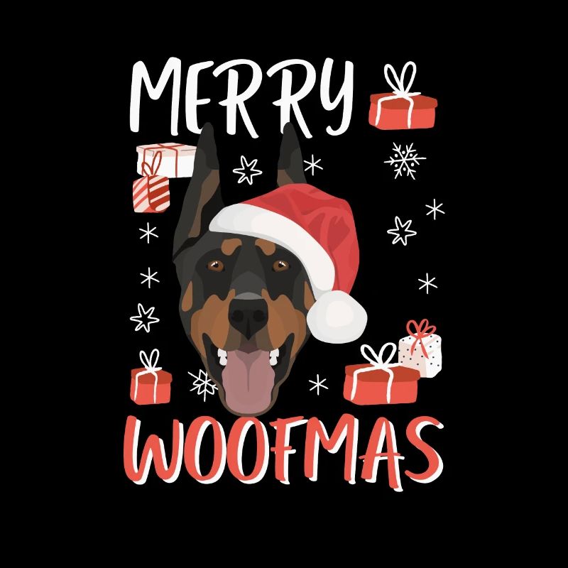 Doberman Merry Christmas