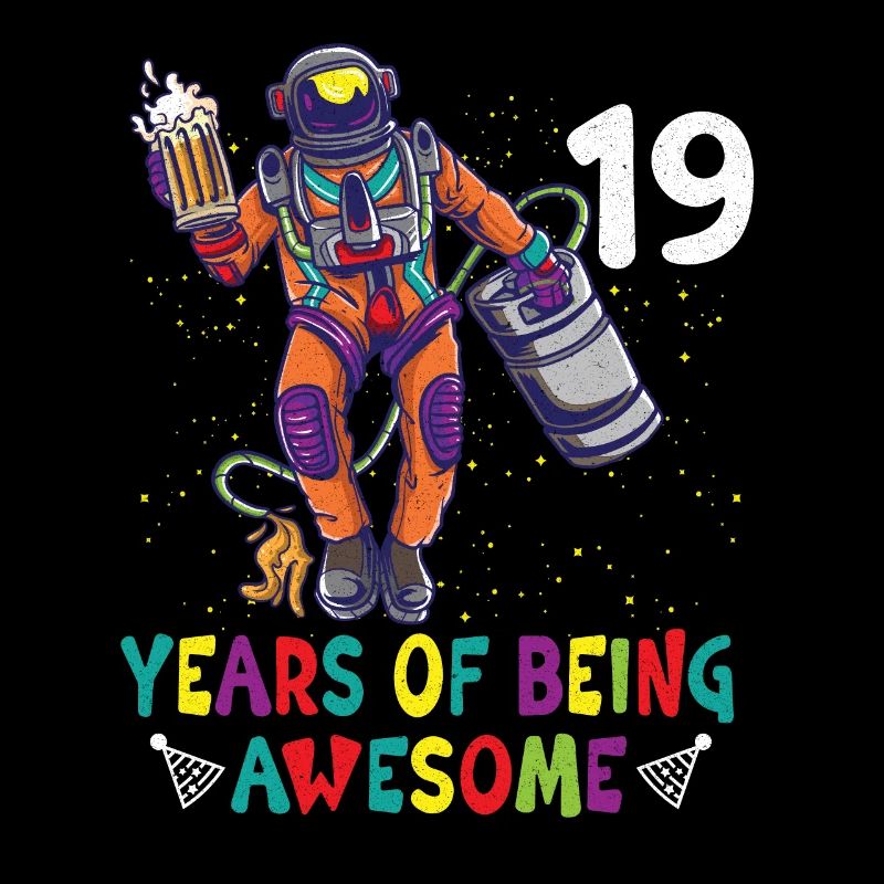 19th Birthday Astronaut Astronomy Solar System