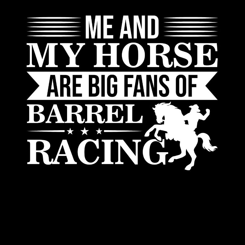 Moi et mon cheval sommes de grands fans de courses de barils -