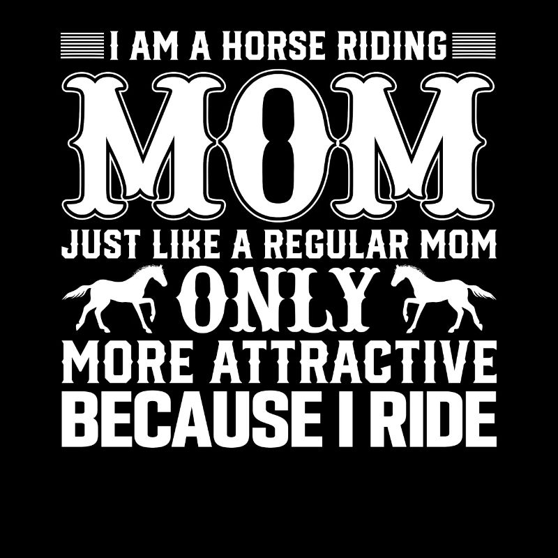 Ich bin eine reitende Mutter, wie eine normale Mut