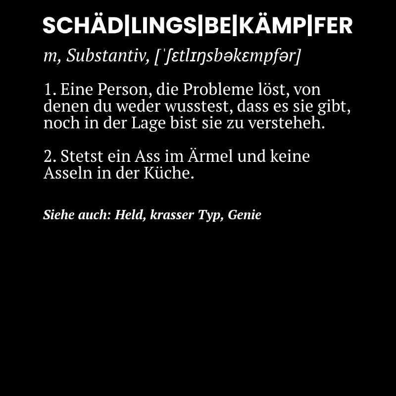 Kammerjäger Schädlingsbekämpfer