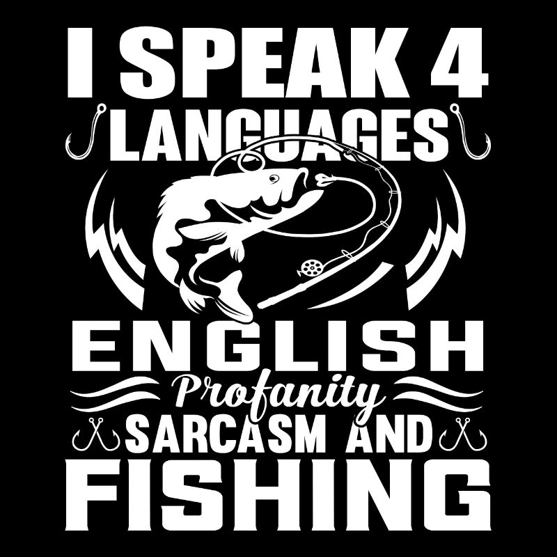 Je parle 4 langues Anglais Profanity Sarkasm