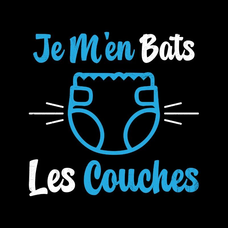 Je M'en Bats Les Couches Cadeau Body Fun Enceinte