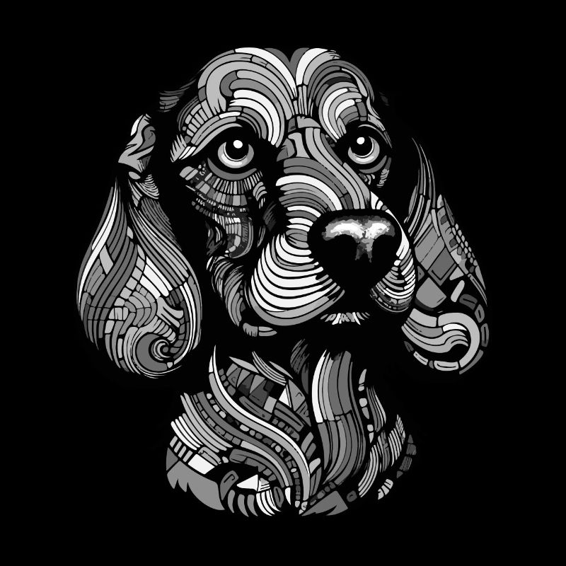 Teckel Portrait de chien teckel