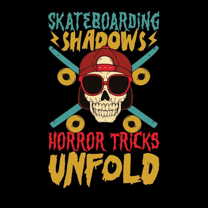 Horror Skateboarder Halloween Skateboard Geschenk