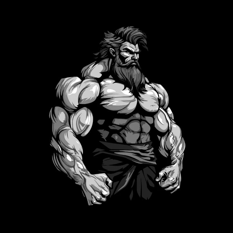 Bodybuilder Muscles Workout Gym