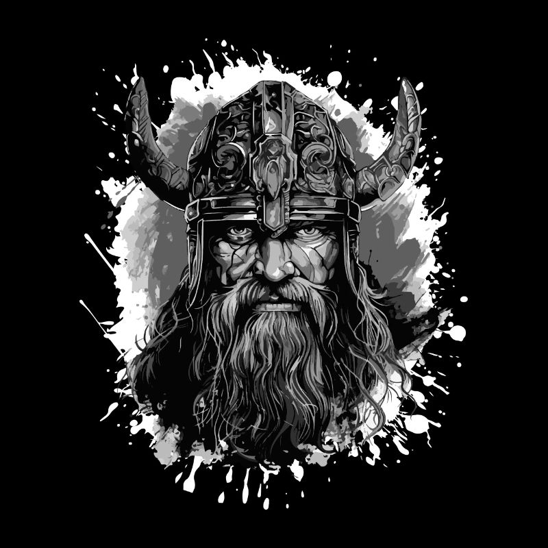 Wikinger Kopf Valhalla Krieger