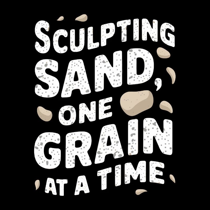 Sculpteurs de sable professionnels sur la plage du