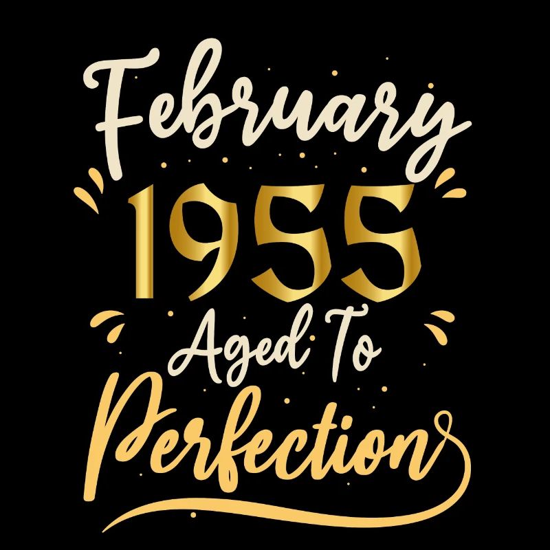 Février 1955 Février âgée à la perfection 1955