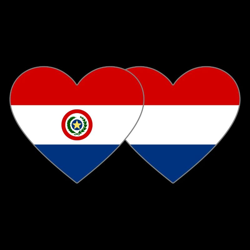 Paraguay Drapeau du cœur de Hollande