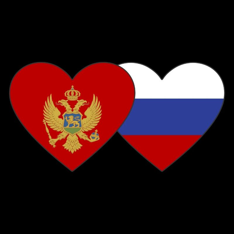 Monténégro Drapeau de la Russie