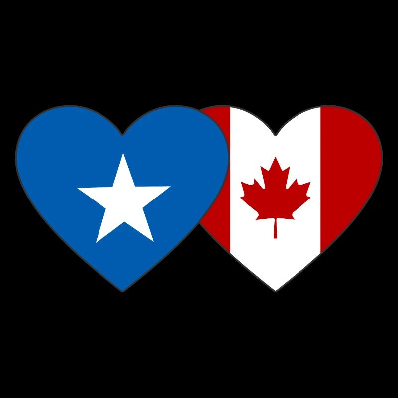 Somalie Cœur de drapeau du Canada