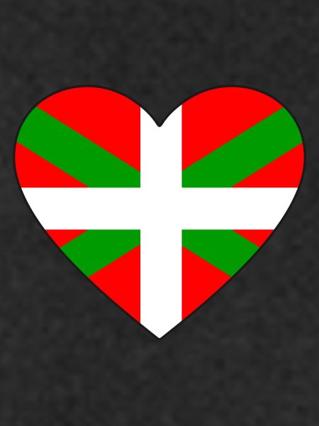 Baskische Flagge Herz