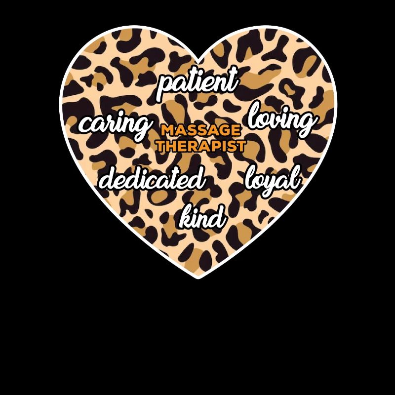 Motivierender Massagetherapeut Design