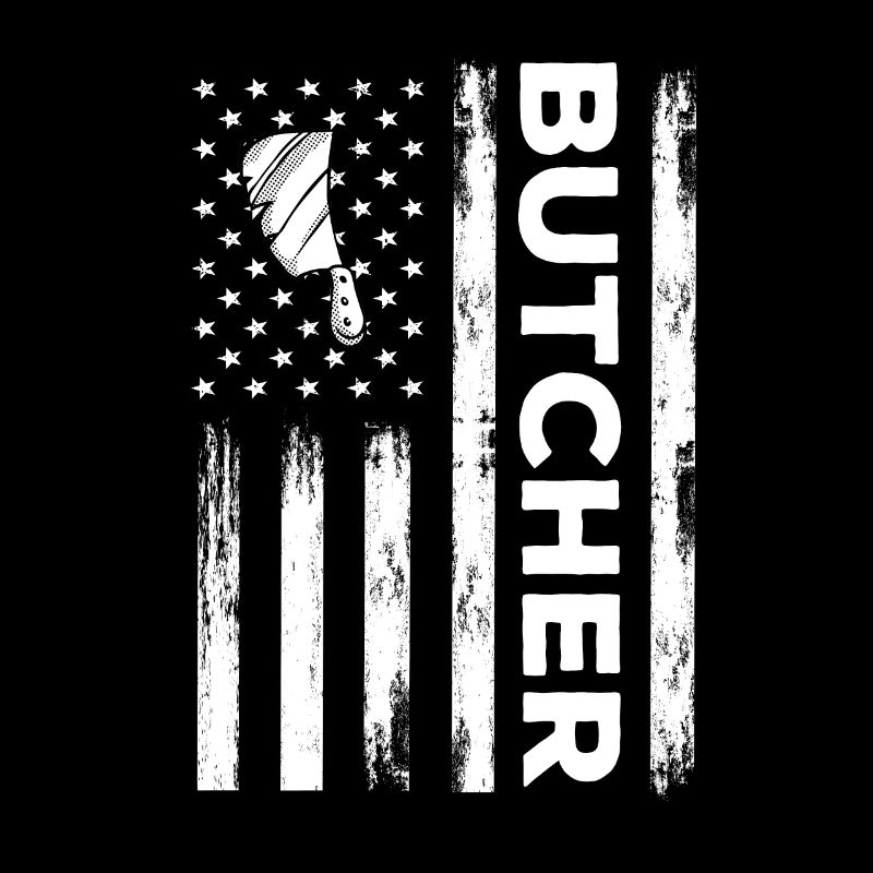 Drapeau des États-Unis Conception du boucher