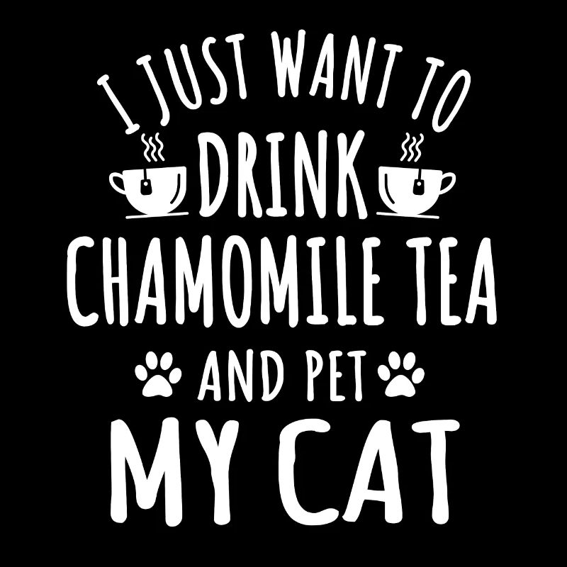 Chamomile tea and cat lovers