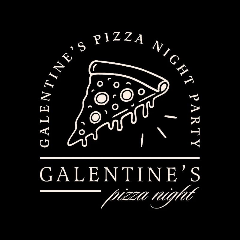 Galentines' Tag Pizza Abend Valentinstags-Mädchen-Dinner