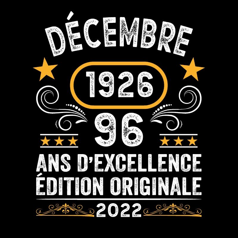 Anniversaire Vintage Idée Cadeau Décembre 1926 96