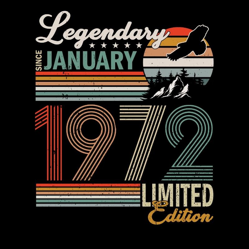 Oldtimer Janvier 1972 Né Anniversaire