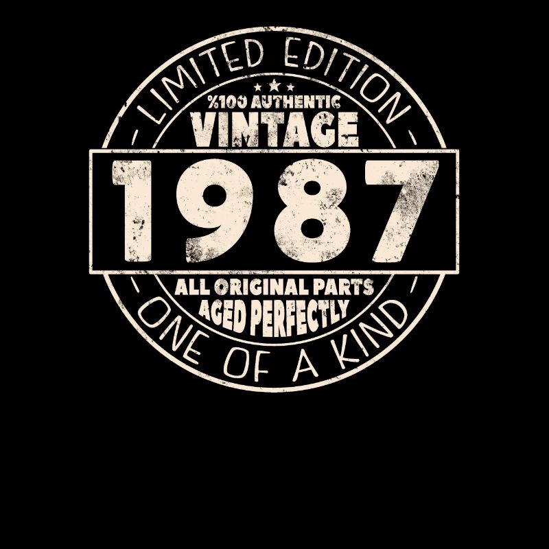 Cadeau 1987 Millésime 36/37 ans