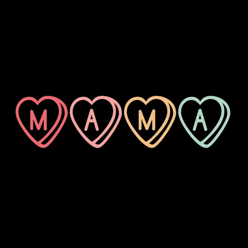 Mama Herzchen M-A-M-A ! Geschenkidee