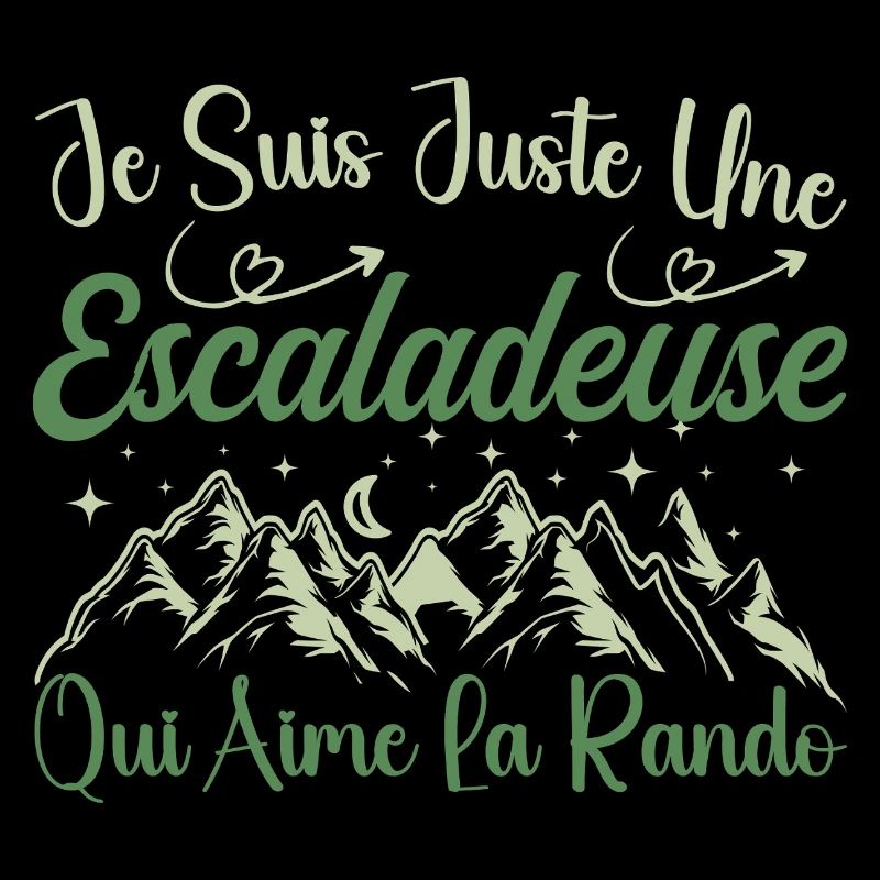 Escaladeuse aventurier passionnée de Randonnée