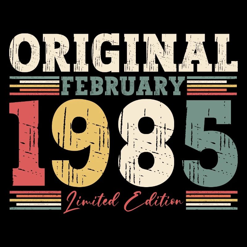 40. Geburtstag Geschenk Mann Original Februar 1985