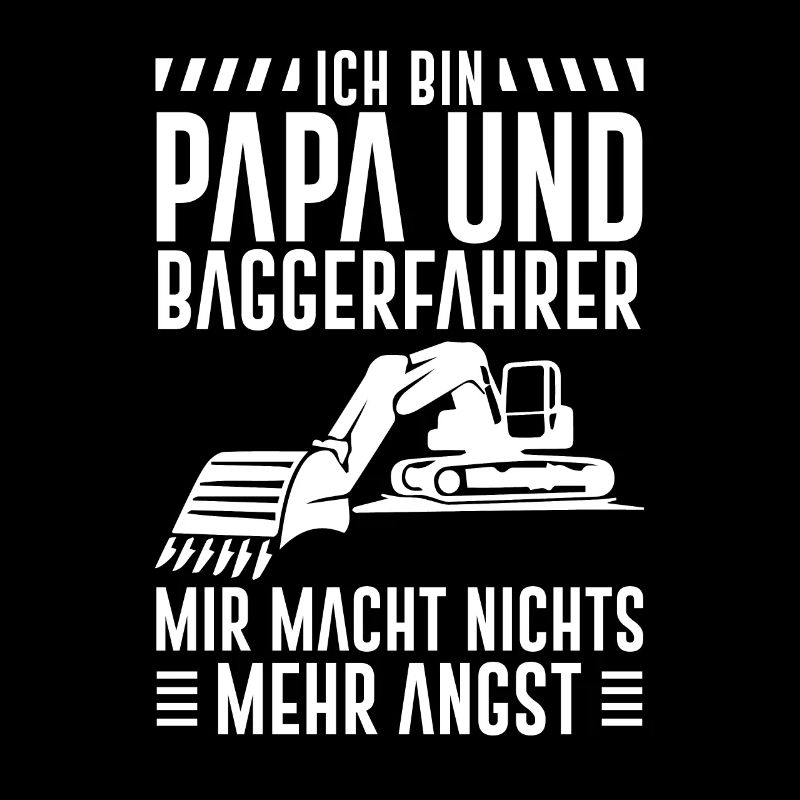 Bauarbeiter Bagger Geschenk Baggerfahrer