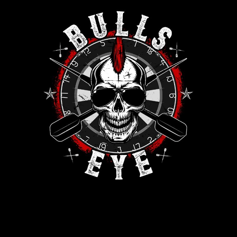 Dart Darts Dart Player Lover Gift Skull
