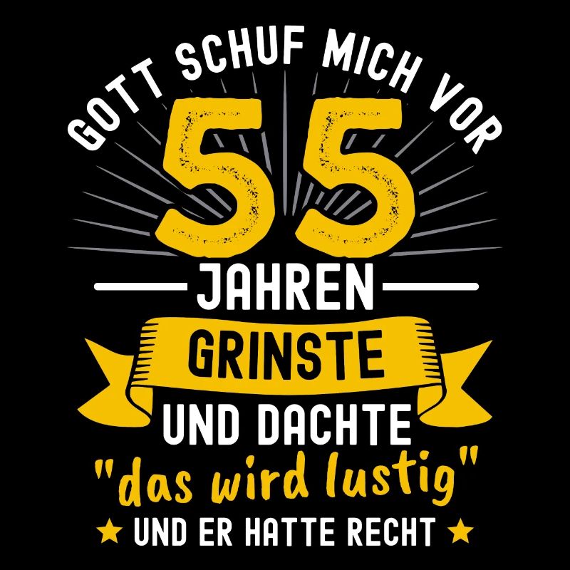 55. Geburtstag Gott Grinste Wird Lustig Geschenk