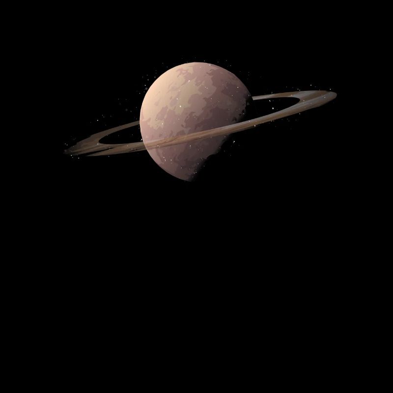 Solar System Planet Saturn Tee Shirt Space